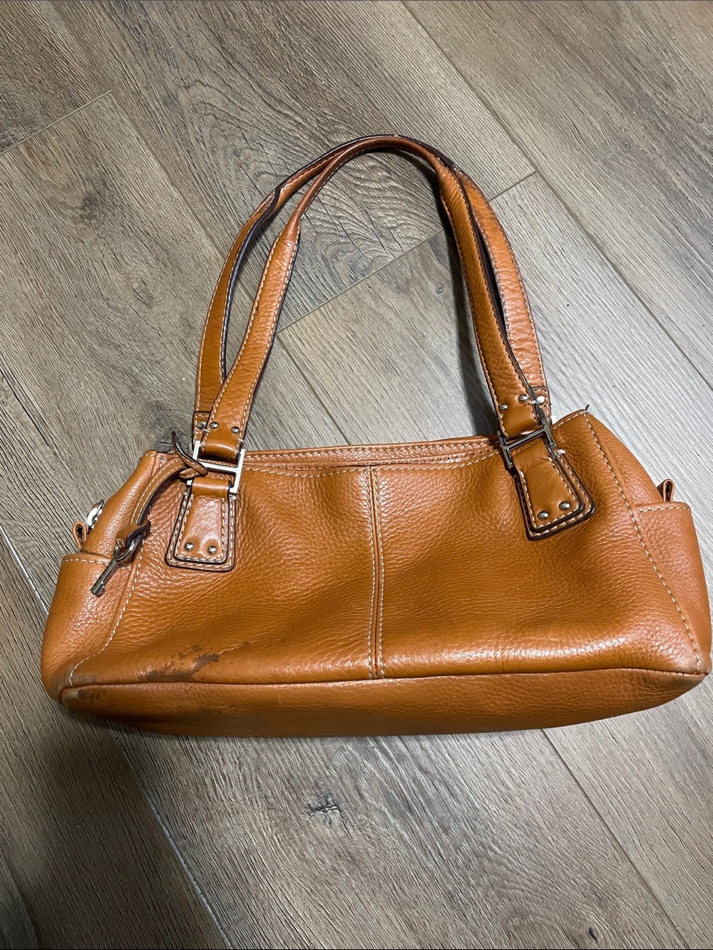 Fossil Cognac Leather Shoulder Bag *Selling As Is